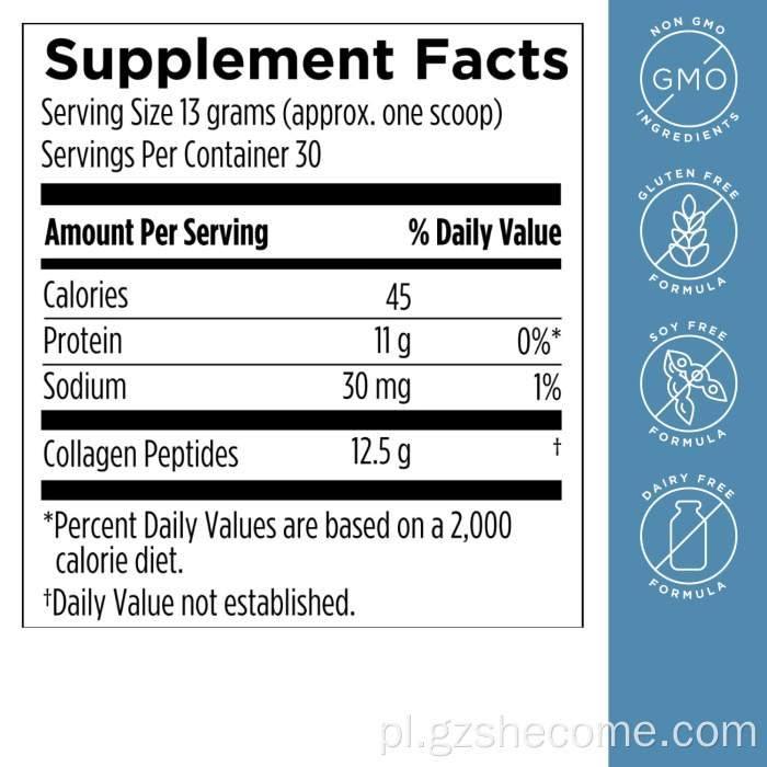 Organiczny kolagen z hydrolizowanym kolagenem kolagenowym